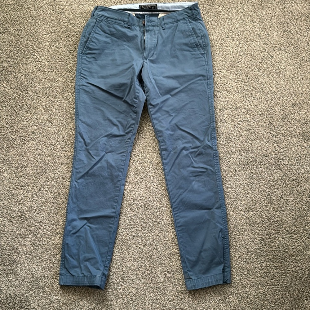 Abercrombie langdon skinny stretch khakis 30x32